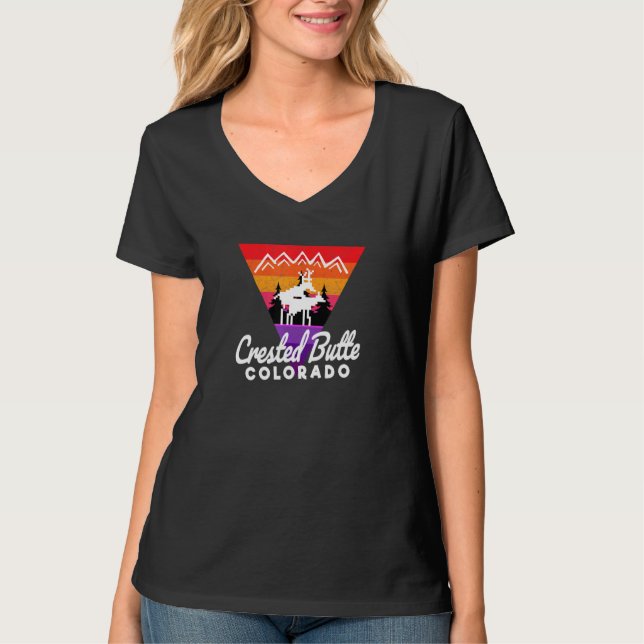 Camiseta Divertida vida silvestre Crested Butte Co Moose Mo (Anverso)