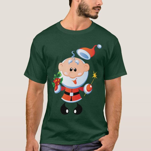 Camiseta divertida vieja alegre del St. Nick (Anverso)