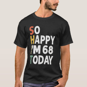 Camiseta divertida Vintage de cumpleaños de 69 años tan fel