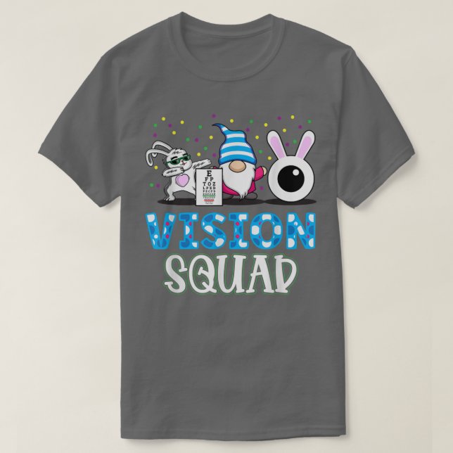 Camiseta Divertida Visión Escuadrón Optometría Optometrista (Diseño del anverso)