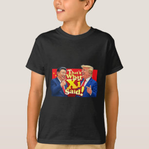 Camiseta Divertida Xi y Trump Riéndose - Eso es lo