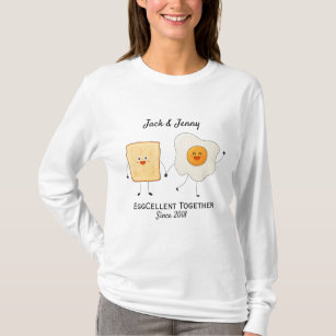 Camiseta Divertida y divertida tostada feliz juntos