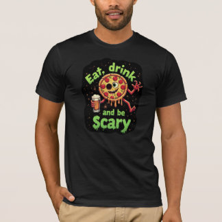 Camiseta Divertida y Espeluznante de Come, Bebe