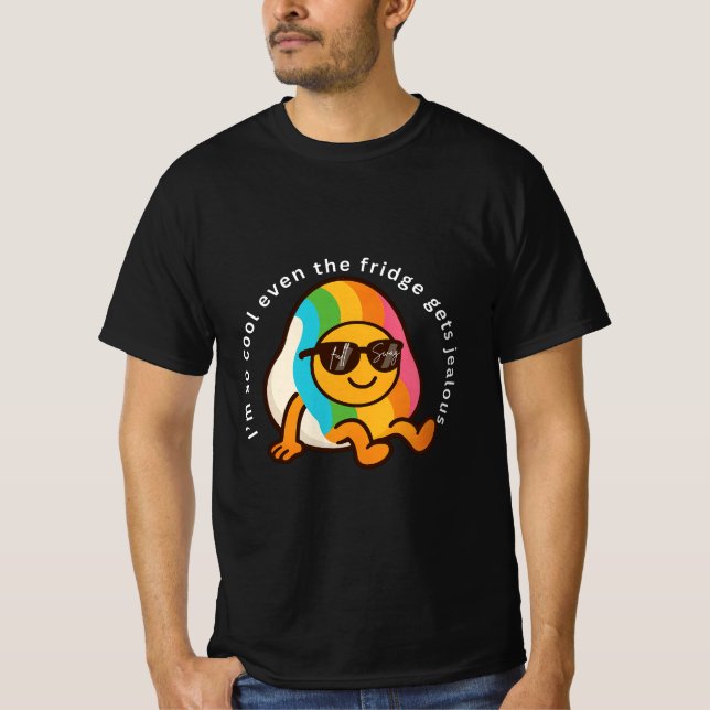 Camiseta divertida y genial – Cool & Jealous (Anverso)