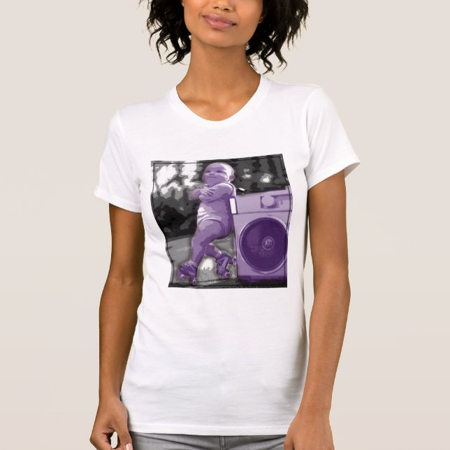 Camiseta Divertida y Linda de Roller Baby (Anverso)