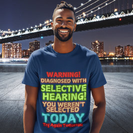 Camiseta Divertidas Audiciones Selectivas Citas Mens Gráfic