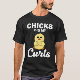 Camiseta Divertidas chicas cavan mis rizos para niños rizad