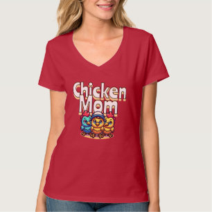Camiseta Divertidas chicas Personalizados   Mami de pollo p