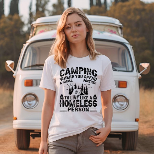 Camiseta Divertidas declaraciones de camping (Subido por el creador)