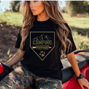 Camiseta Divertidas declaraciones de camping para los campi