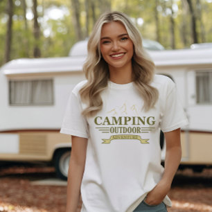Camiseta Divertidas declaraciones de camping para los campi