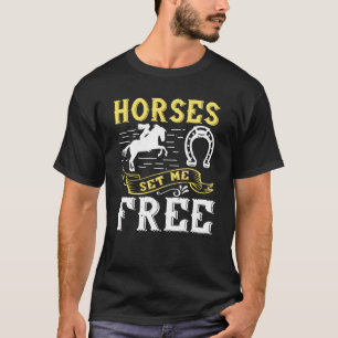 Camiseta Divertidas ecuestres ecuestres de caballos en equi