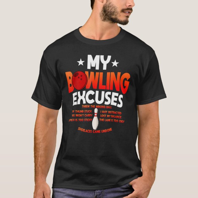 Camiseta Divertidas excusas de bolos (Anverso)