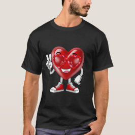 Camiseta Divertidas gafas de sol de El día de San Valentín