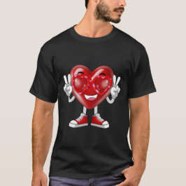 Camiseta Divertidas gafas de sol de El día de San Valentín