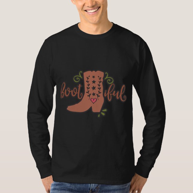 Camiseta Divertidas ideas de las vacas llenas de botas (Anverso)
