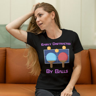 Camiseta Divertidas ideas de Personalizados de ping pong pa