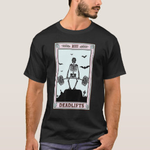 Camiseta Divertidas levantamientos mortales Tarot Occult Sk