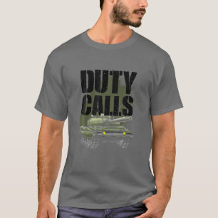 Camiseta Divertidas llamadas de deber para niños Chicas Gua
