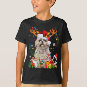 Camiseta Divertidas luces de los Navidades de renos de los