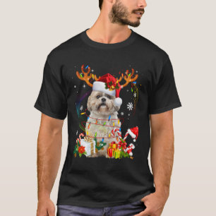 Camiseta Divertidas luces de los Navidades de renos de los