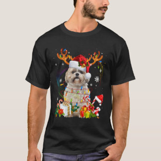 Camiseta Divertidas luces de los Navidades de renos de los