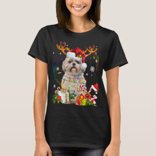 Camiseta Divertidas luces de los Navidades de renos de los 