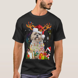 Camiseta Divertidas luces de los Navidades de renos de los