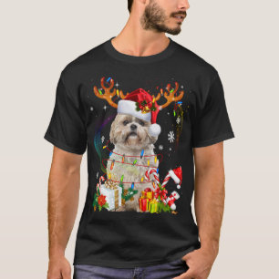 Camiseta Divertidas luces de los Navidades de renos de los 