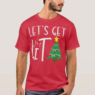 Camiseta Divertidas luces de Navidad Consigamos adultos Nav