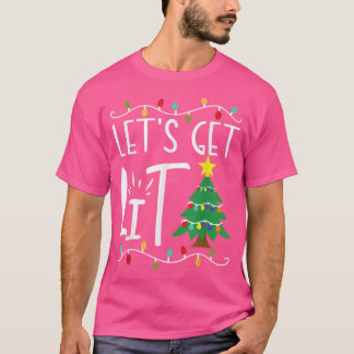 Camiseta Divertidas luces de Navidad Consigamos adultos Nav