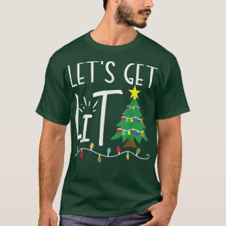 Camiseta Divertidas luces de Navidad Consigamos adultos Nav