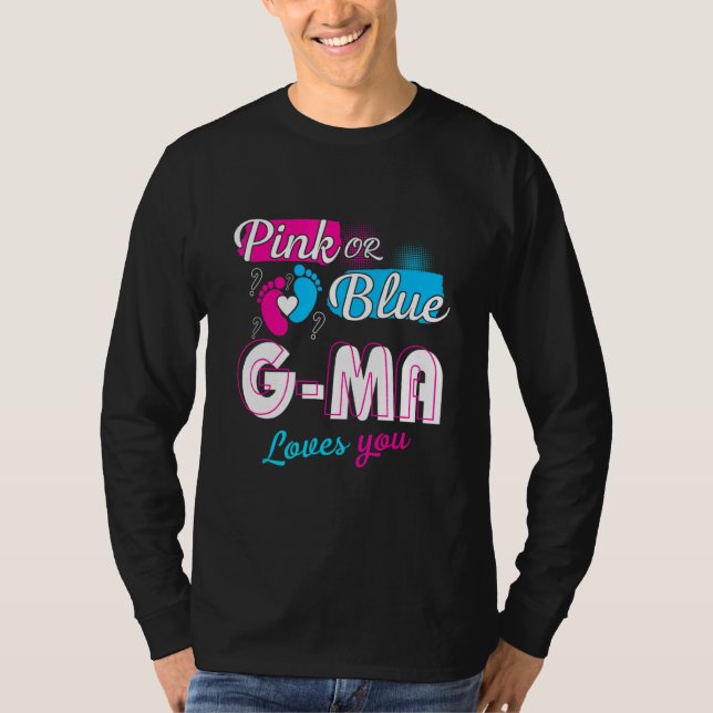 Camiseta Divertidas Mamáes De G Rosa O Azul Cute Te Aman La (Anverso)