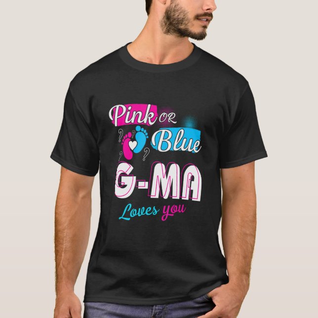 Camiseta Divertidas Mamáes De G Rosa O Azul Cute Te Aman La (Anverso)