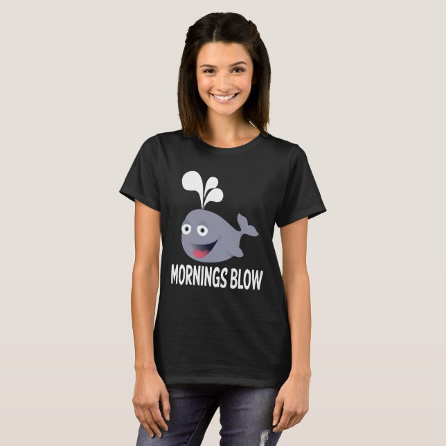 Camiseta Divertidas mañas agitan citas sobre la ballena (Anverso completo)
