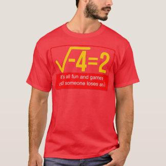 Camiseta Divertidas matemáticas de alguien pierde y es grac