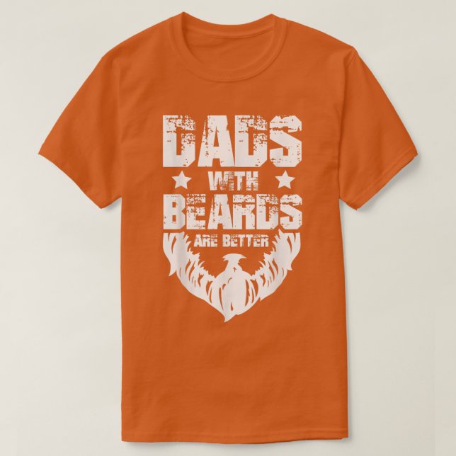 Camiseta Divertidas mochilas con barba son mejores padres d (Diseño del anverso)