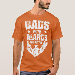 Camiseta Divertidas mochilas con barba son mejores padres d