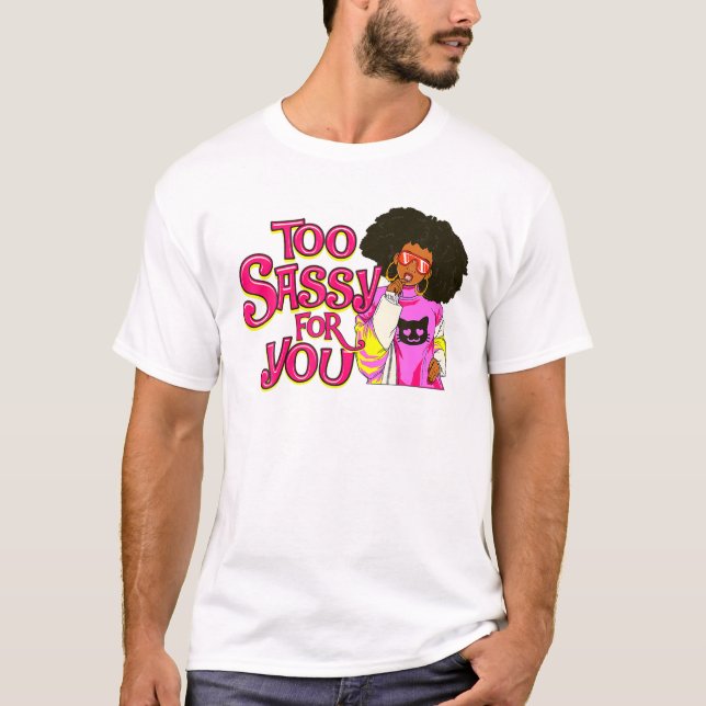 Camiseta Divertidas mujeres negras demasiado tranquilas par (Anverso)