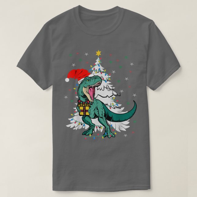 Camiseta Divertidas navidades de los árboles navideños de l (Diseño del anverso)