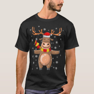 Camiseta Divertidas navidades de Rudolph Navidades de renos