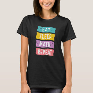 Camiseta Divertidas Palabras Para Maestra De Matemáticas Pa