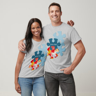 Camiseta Divertidas Piezas de Rompecabezas con Imagen Perso