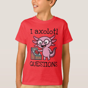 Camiseta Divertidas preguntas de ajolote
