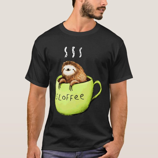 Camiseta Divertidas Sloths Sloffee (Anverso)