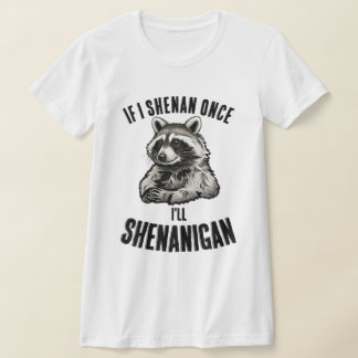 Camiseta Divertidas travesuras de mapache animal lindo Humo