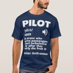 Camiseta Divertidas turbulencias en la definición del pilot