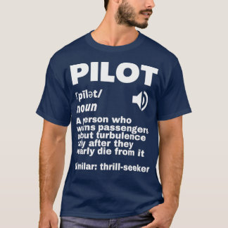 Camiseta Divertidas turbulencias en la definición del pilot