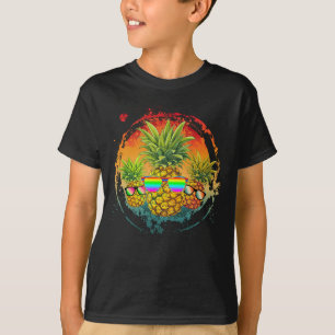 Camiseta Divertidas Vibes de verano de piña