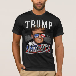 Camiseta Divertidas Vintage USA Gafas de sol Donald Trump